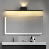 Modern Minimalist Black Up Down LED Vanity Light Image - 20