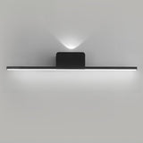 Modern Minimalist Black Up Down LED Vanity Light Image - 7