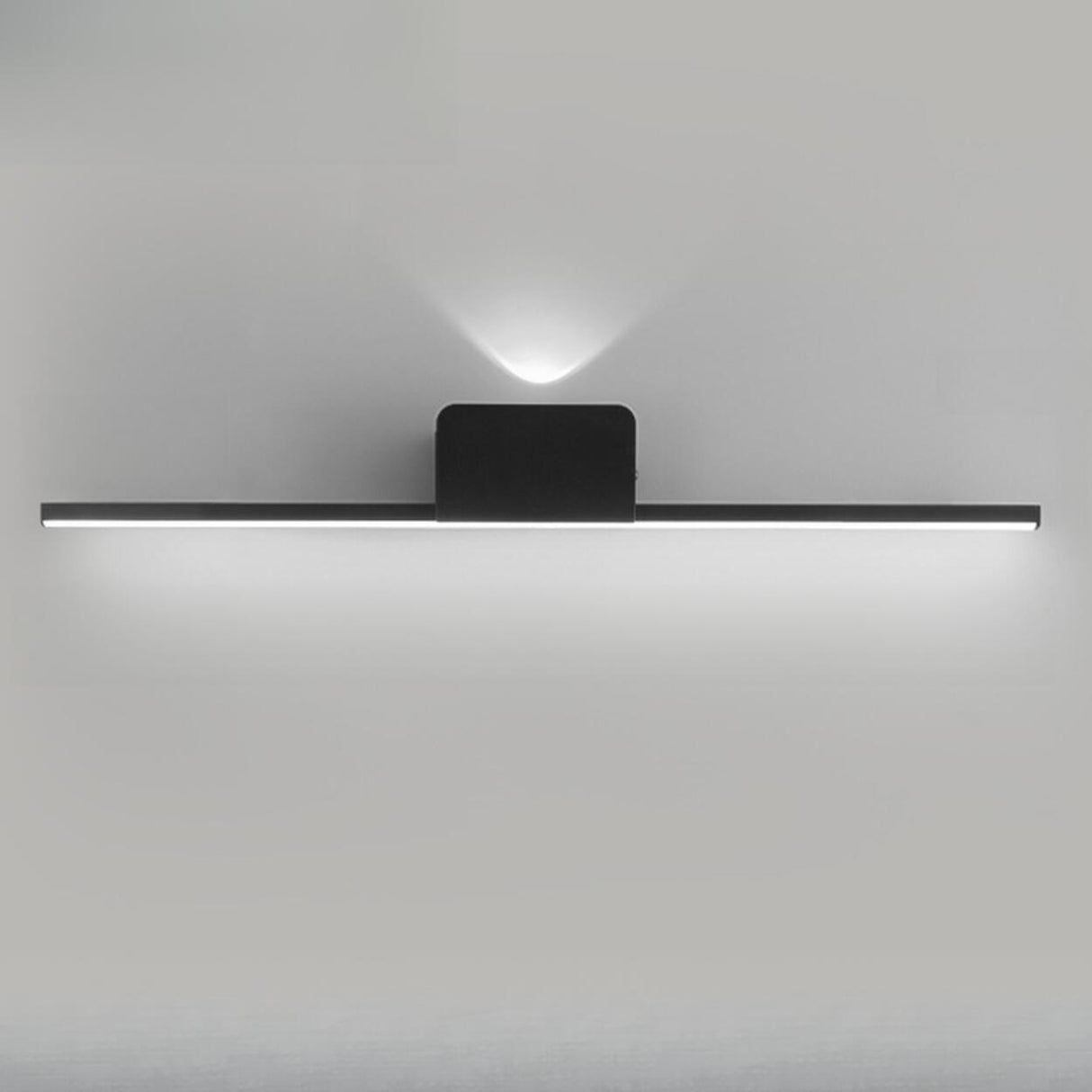 Modern Minimalist Black Up Down LED Vanity Light Image - 8