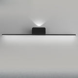 Modern Minimalist Black Up Down LED Vanity Light Image - 9