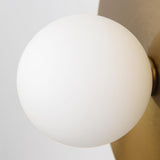 Modern Minimalist Circle Metal Bedside Wall Sconce Image - 10