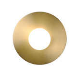 Modern Minimalist Circle Metal Bedside Wall Sconce Image - 5