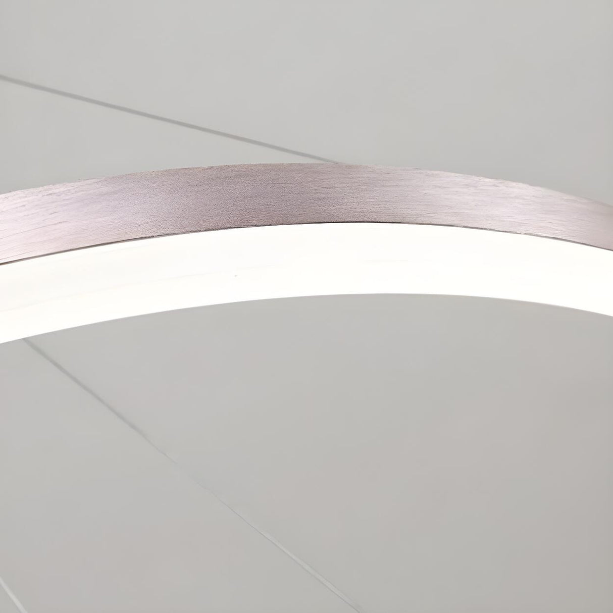 Modern Minimalist Circular LED Dining Room Pendant Light Image - 4