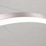 Modern Minimalist Circular LED Dining Room Pendant Light Image - 4