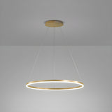 Modern Minimalist Circular LED Dining Room Pendant Light Image - 7