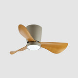 Modern Minimalist Cone 3 Blade LED Ceiling Fan Light Image - 13