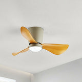 Modern Minimalist Cone 3 Blade LED Ceiling Fan Light Image - 7