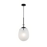 Modern Minimalist Cone Angular White Glass Pendant Light Image - 6