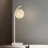 Modern Minimalist Crystal Ball Lampshade Table Lamp Image - 1