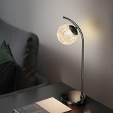 Modern Minimalist Crystal Ball Lampshade Table Lamp Image - 3