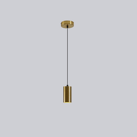 Modern Minimalist Cylinder Alloy Pendant Light Image - 2