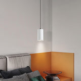 Modern Minimalist Cylinder Alloy Pendant Light Image - 5