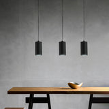 Modern Minimalist Cylinder Alloy Pendant Light Image - 8