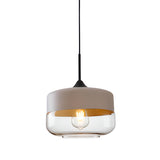 Modern Minimalist Cylinder Clear Glass Pendant Lights Image - 2