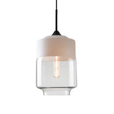 Modern Minimalist Cylinder Clear Glass Pendant Lights Image - 4