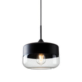 Modern Minimalist Cylinder Clear Glass Pendant Lights Image - 9