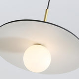 Modern Minimalist Disc and Globe MIni Pendant Light Image - 10