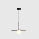 Modern Minimalist Disc and Globe MIni Pendant Light Image - 5