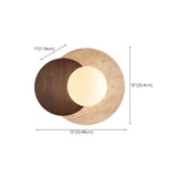 Modern Minimalist Dual-Tone Circle Wall Lamp Image - 16