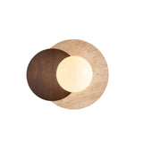 Modern Minimalist Dual-Tone Circle Wall Lamp Image - 5