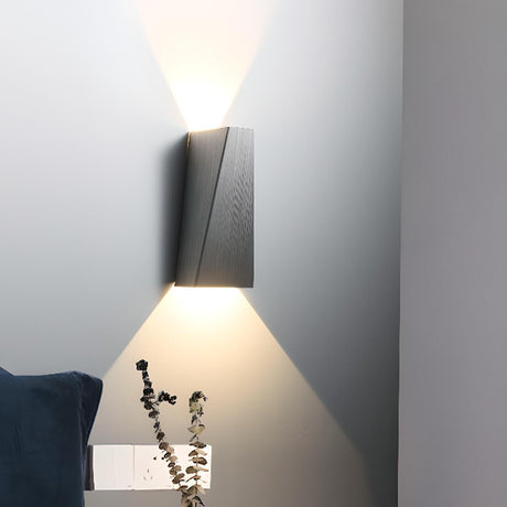 Modern Minimalist Geometric Up Down Wall Sconce Image - 1