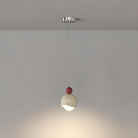 Modern Minimalist Glass Globe LED Bulb Pendant Light Image - 2