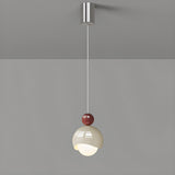 Modern Minimalist Glass Globe LED Bulb Pendant Light Image - 7