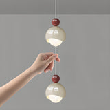 Modern Minimalist Glass Globe LED Bulb Pendant Light Image - 9