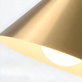 Modern Minimalist Gold Cone Bedroom Pendant Light Image - 7