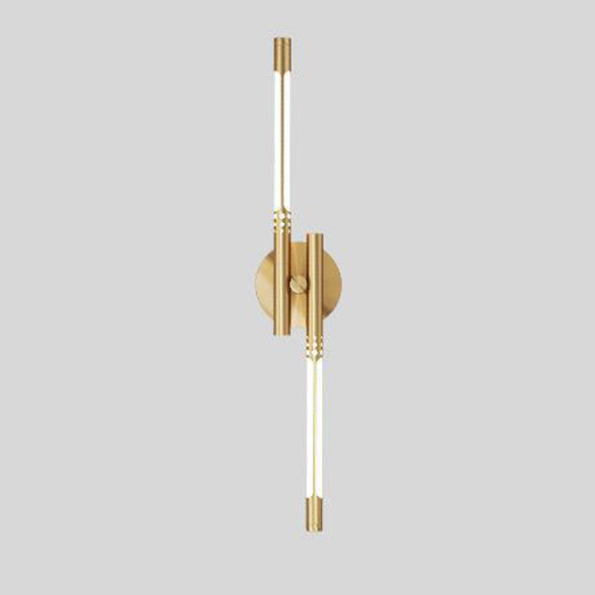 Modern Minimalist Gold Cylinder Metal Wall Sconce Image - 11