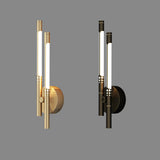 Modern Minimalist Gold Cylinder Metal Wall Sconce Image - 12