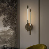 Modern Minimalist Gold Cylinder Metal Wall Sconce Image - 3