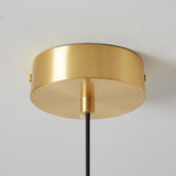 Modern Minimalist Gold Glass Dome Pendant Light Image - 10