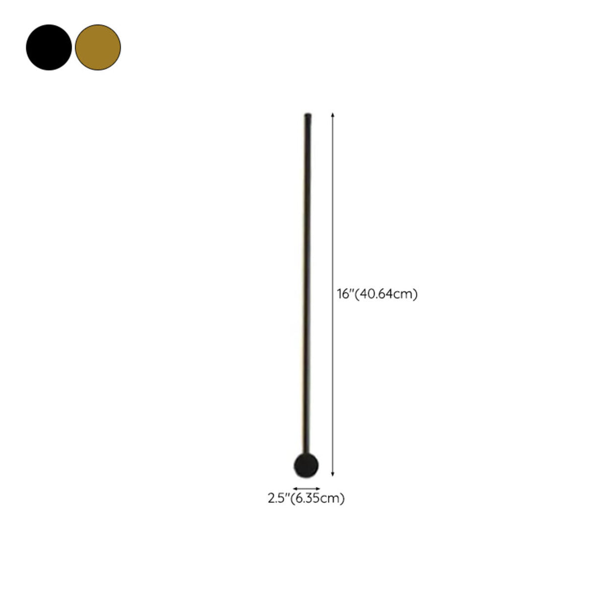 Modern Minimalist Gold Linear Wall Sconce 