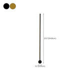 Modern Minimalist Gold Linear Wall Sconce Image - 15