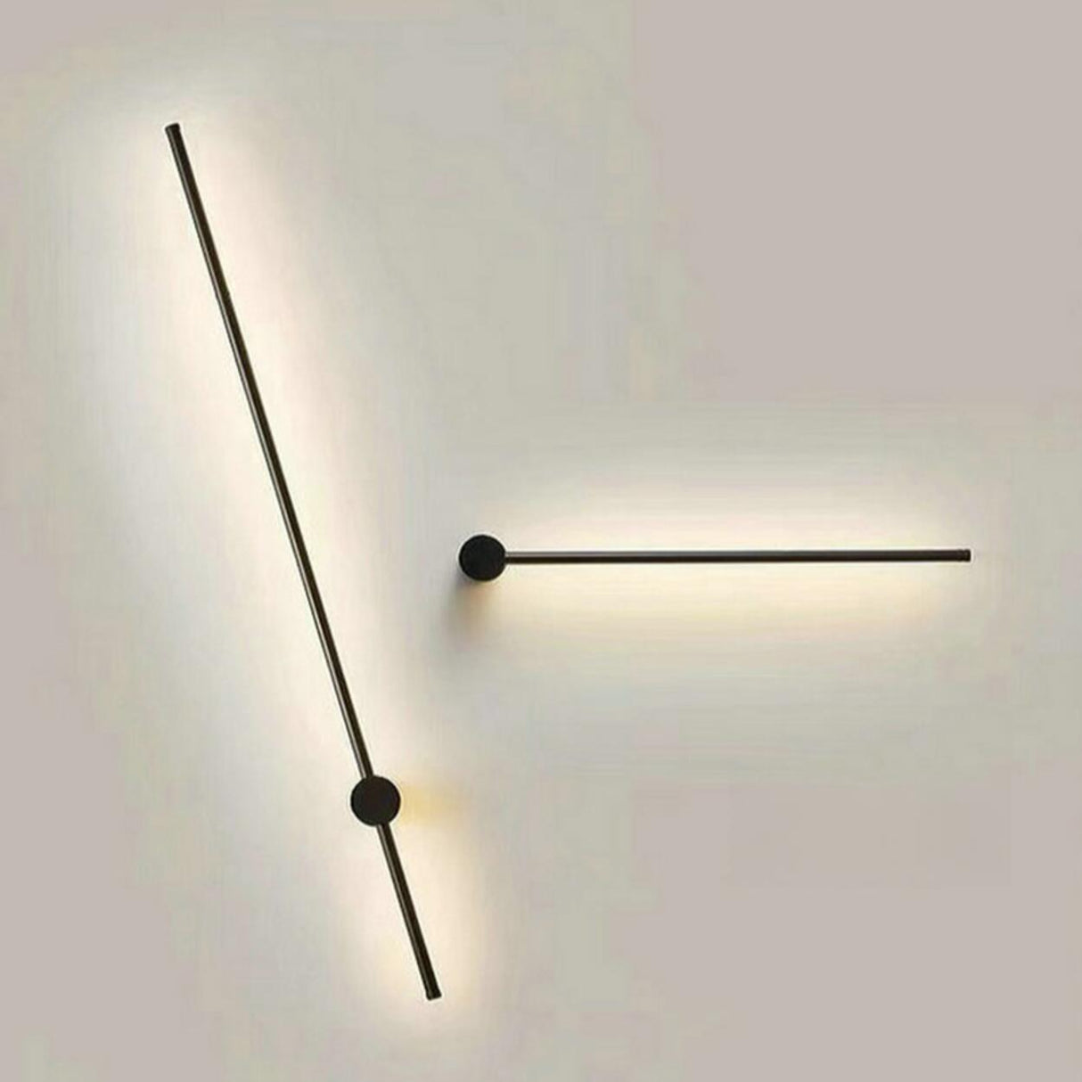 Modern Minimalist Gold Linear Wall Sconce Image - 8