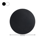 Modern Minimalist LED Round Wall Sconce Fixture #size