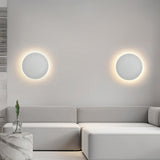 Modern Minimalist LED Round Wall Sconce Fixture Image - 2