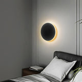 Modern Minimalist LED Round Wall Sconce Fixture Image - 3