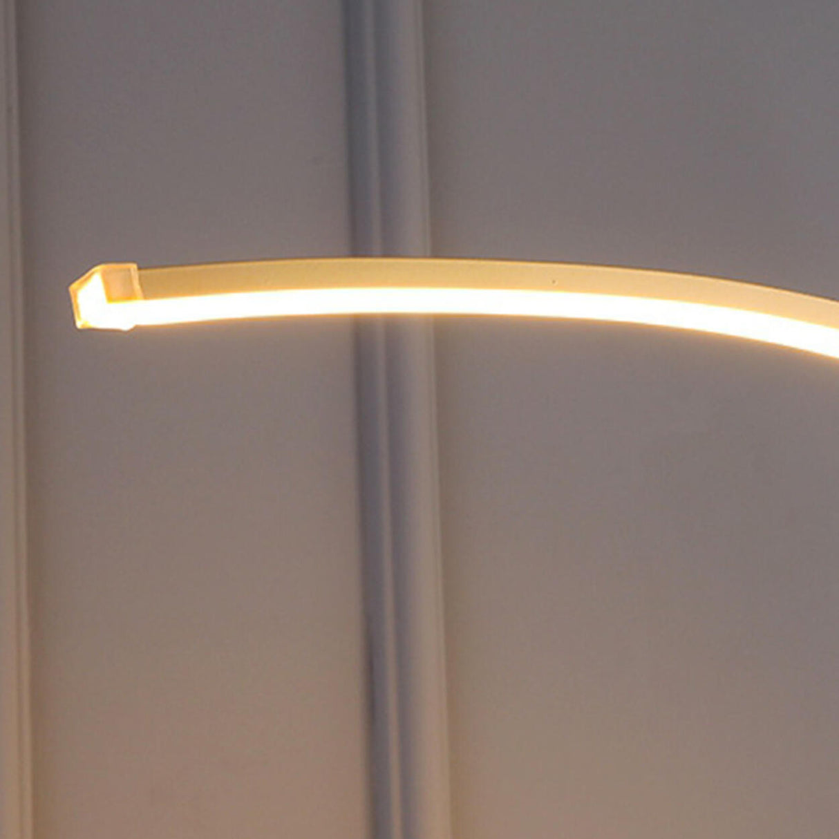 Modern Minimalist Linear LED Floor Lamp with Storage Image - 8