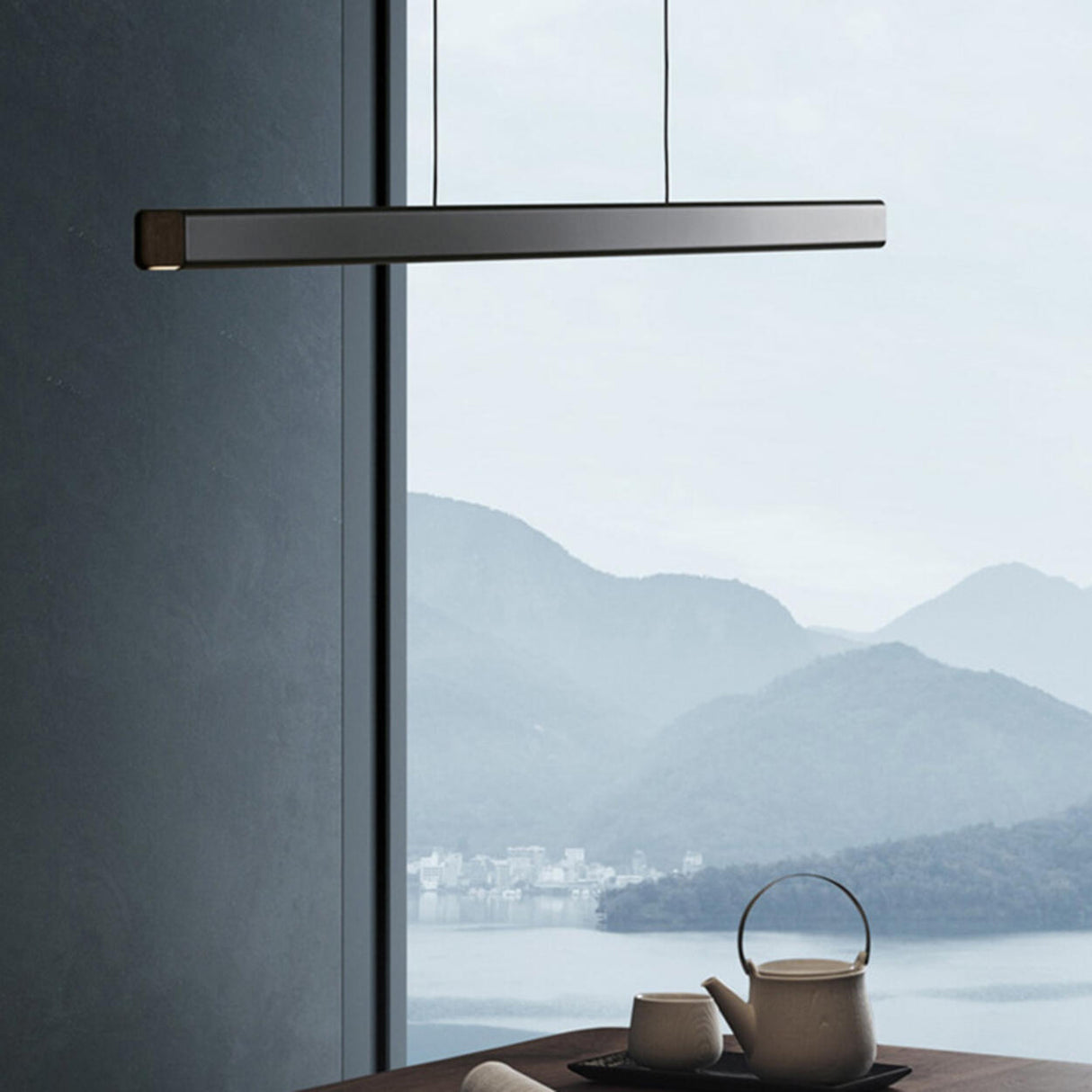 Modern Minimalist Long Linear Island Pendant Light Image - 3