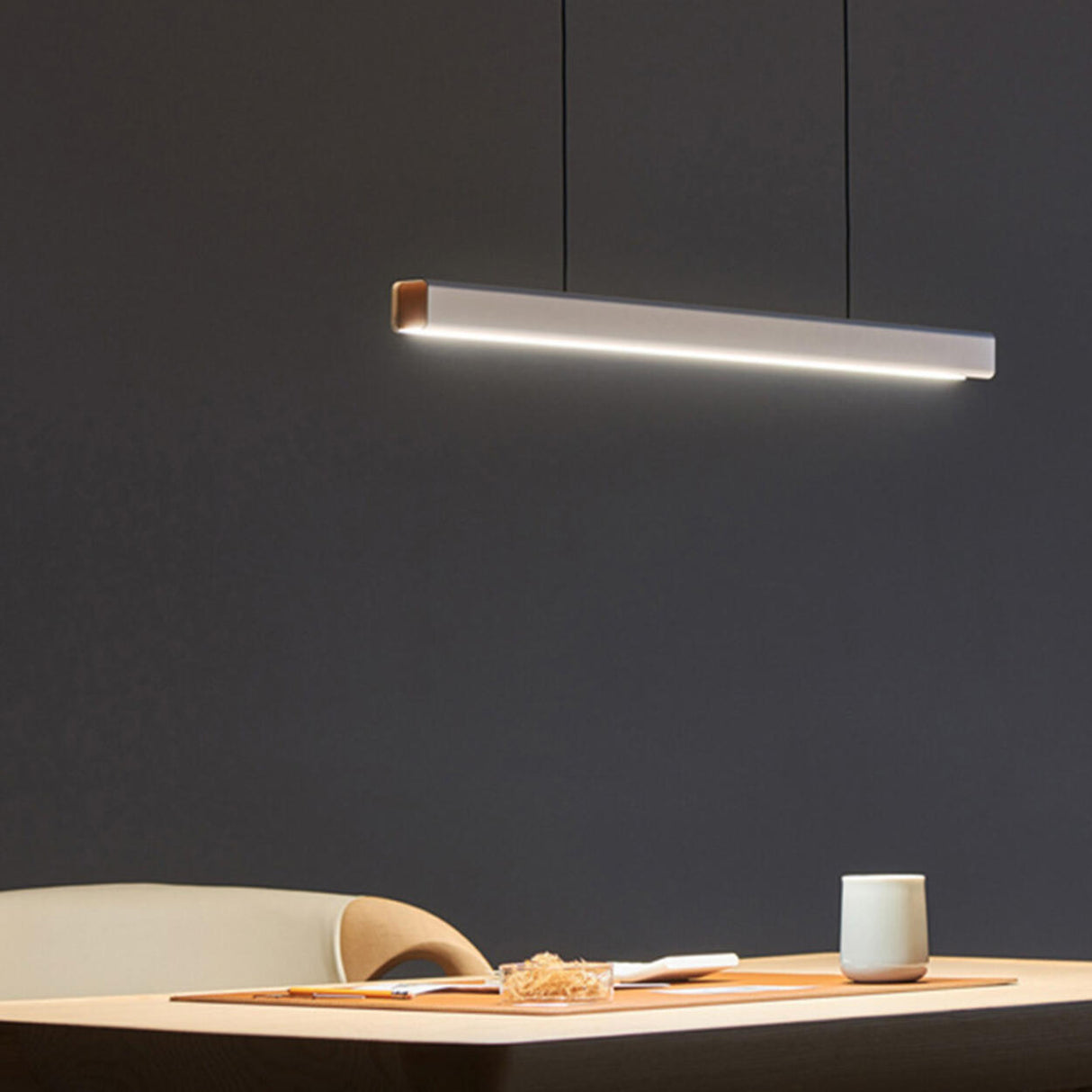 Modern Minimalist Long Linear Island Pendant Light Image - 5