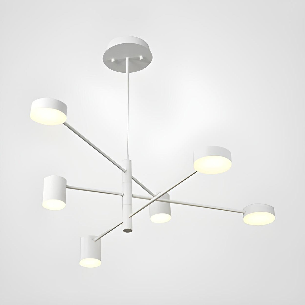 Modern Minimalist Mult Tiers LED Sputnik Black Chandelier Image - 13