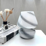 Modern Minimalist Mushroom Glass Bedside Table Lamp Image - 3