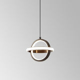 Modern Minimalist Oval LED Bedroom Pendant Light Image - 14