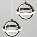 Modern Minimalist Oval LED Bedroom Pendant Light Image - 20