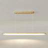 Modern Minimalist Oval Metal Island Pendant Light Image - 3