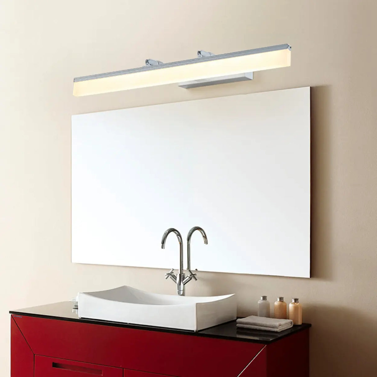 Modern Minimalist Rectangular Bathroom Vanity Light Image - 4