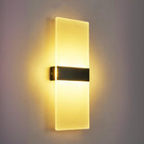 Modern Minimalist Rectangular Gold Wall Sconce Image - 10