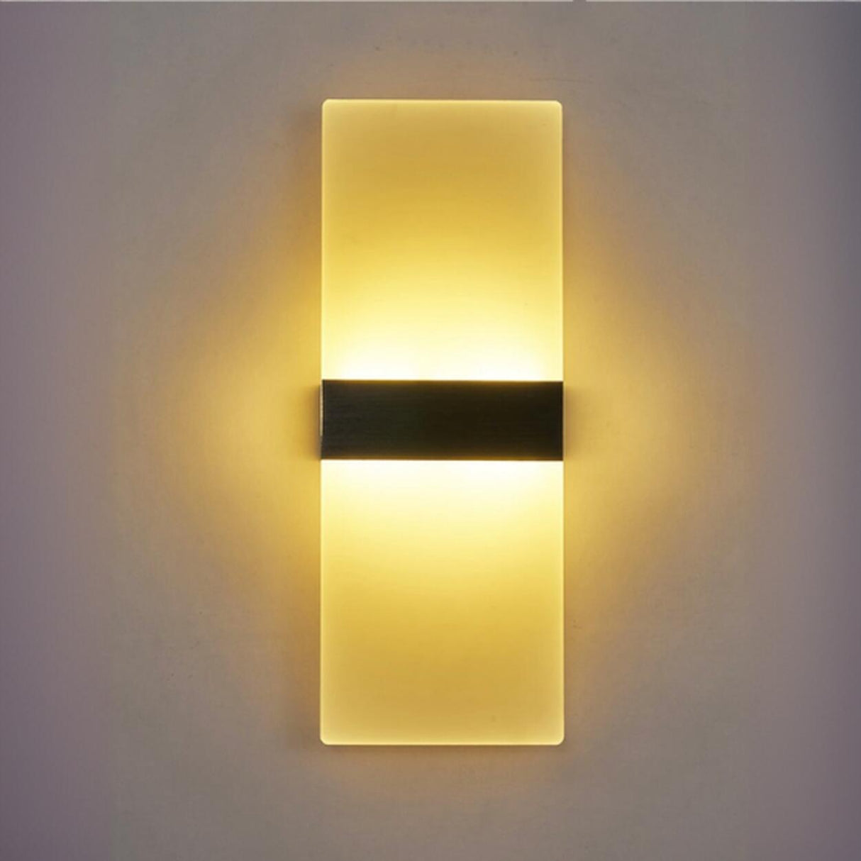 Modern Minimalist Rectangular Gold Wall Sconce Image - 11